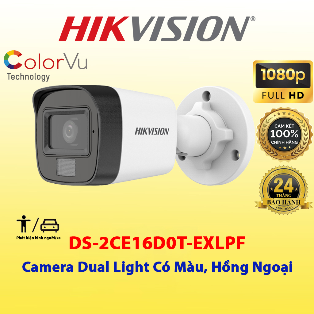 Trọn Bộ Camera Hikvision 2.0MP Full HD - Bộ 4 Camera Hikvision