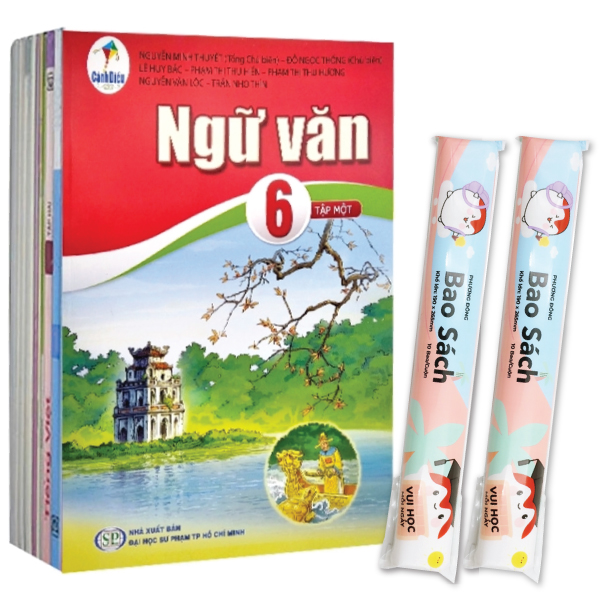 Fahasa - sách giáo khoa bộ lớp 6 - cánh diều - sách bài học + 2 bao sách tp