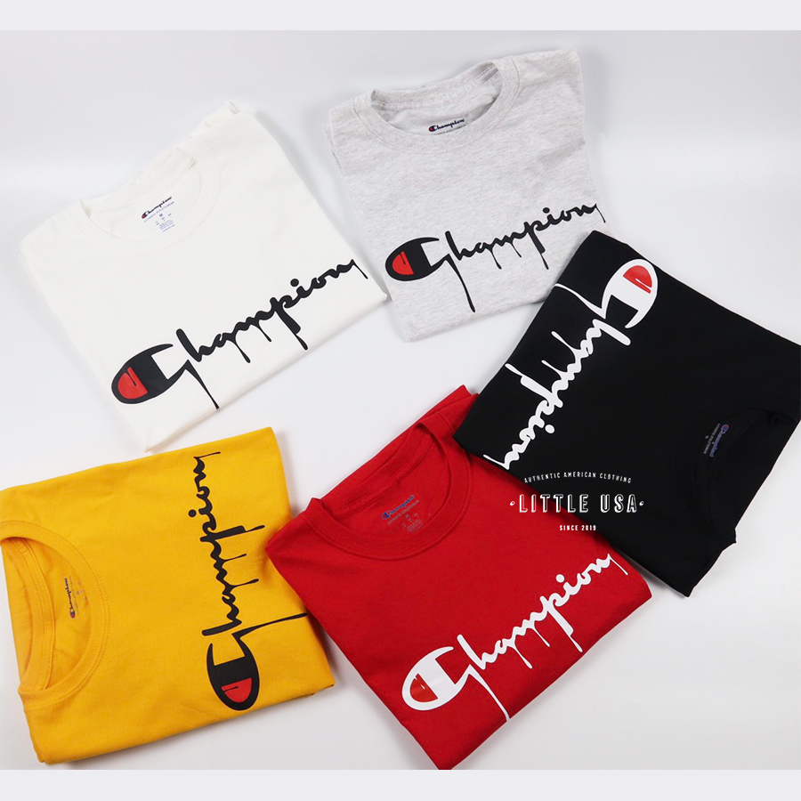 Áo Thun Champion® Tagless Drip Logo Tee - Unisex Nam Nữ