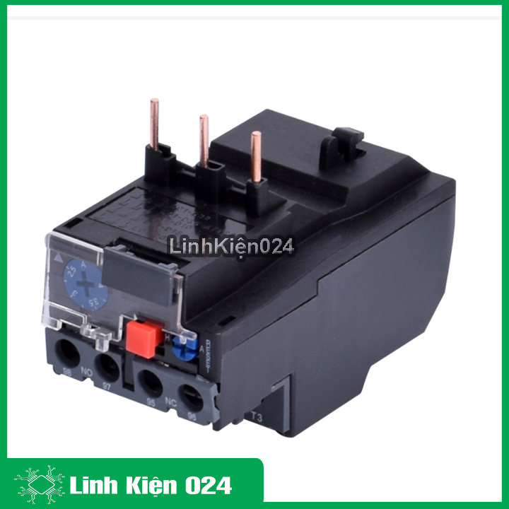 (XẢ HÀNG) Relay nhiệt JR28-25 0.4-0.63A bảo vệ động cơ và mạch điện khỏi bị quá tải