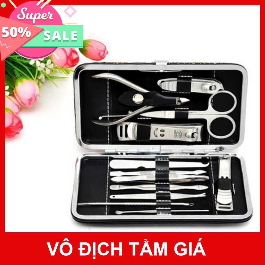 bộ bấm móng tay 12 món chăm sóc móng ngoái tai
