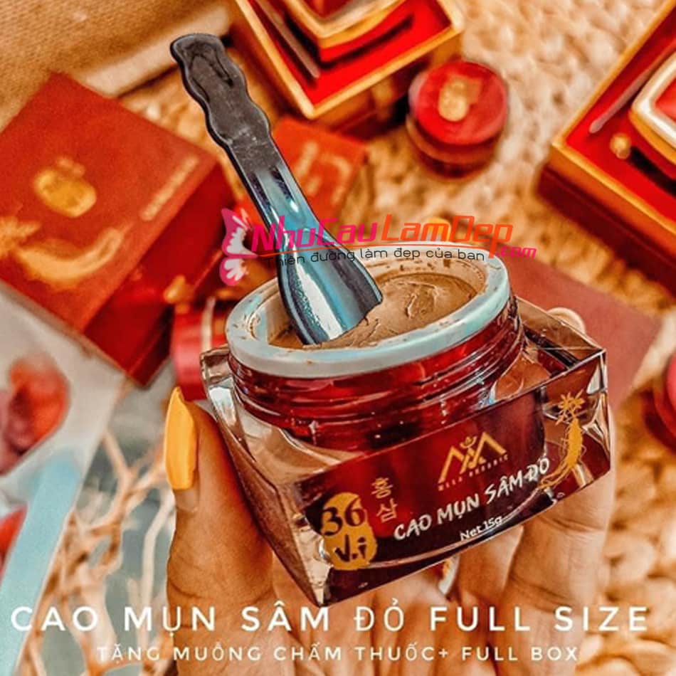 [HCM]Cao Mụn Sâm Đỏ (15g/hộp) Chính Hãng Meea Oranic