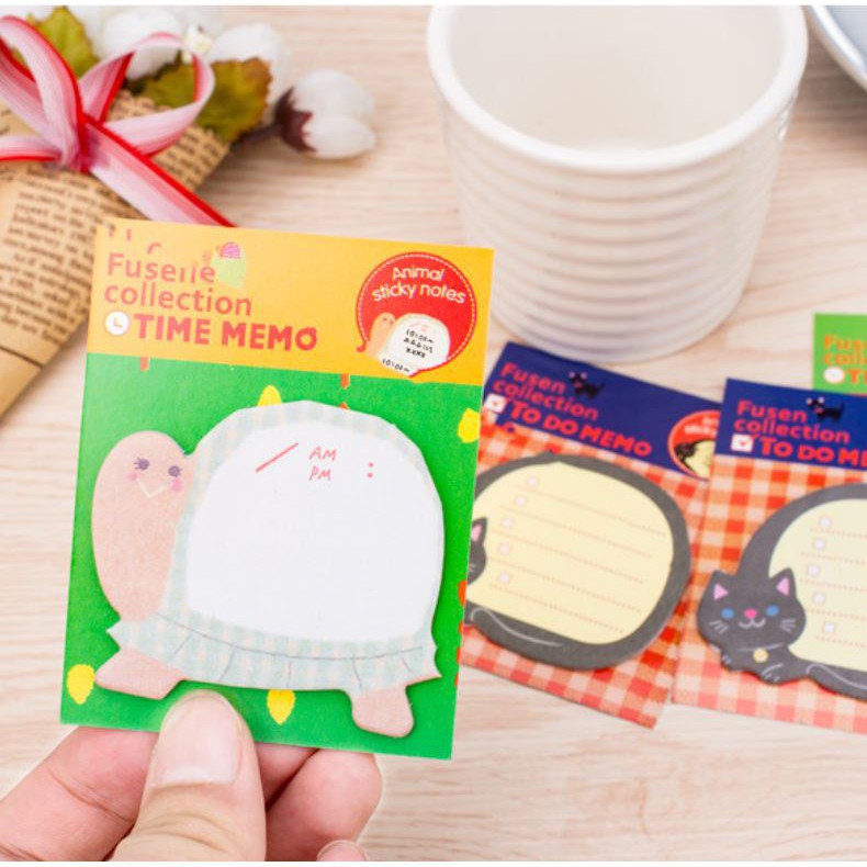 Giấy Note Động Vật Xinh Xắn (20 Tờ)