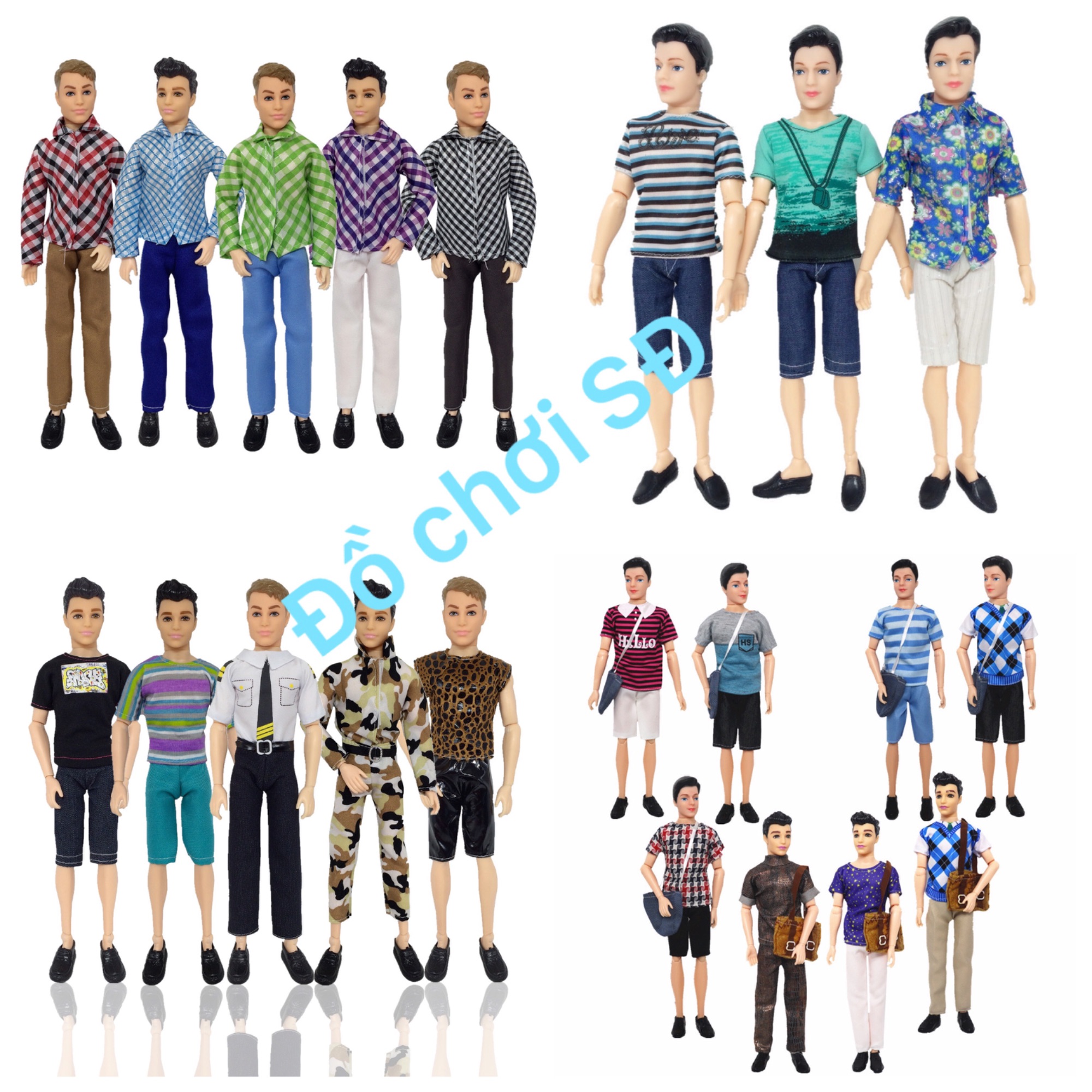 Quần áo búp bê nam - 1 cái ngẫu nhiên