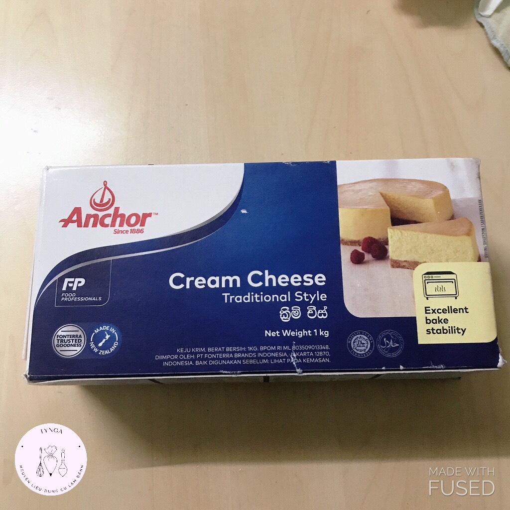 (GIAO HÀNG NHANH 4H/HỎA TỐC CHỈ GIAO HCM) Cream cheese Anchor kem phô mai 1kg