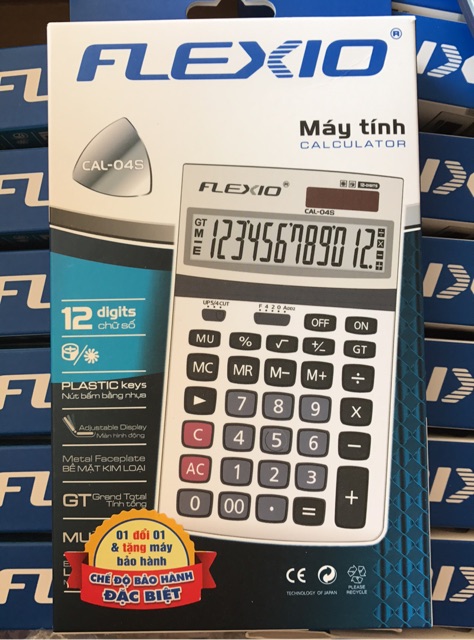 Máy Tính Flexio Cal-04S (Tặng 1 Bút Mg Tr3)