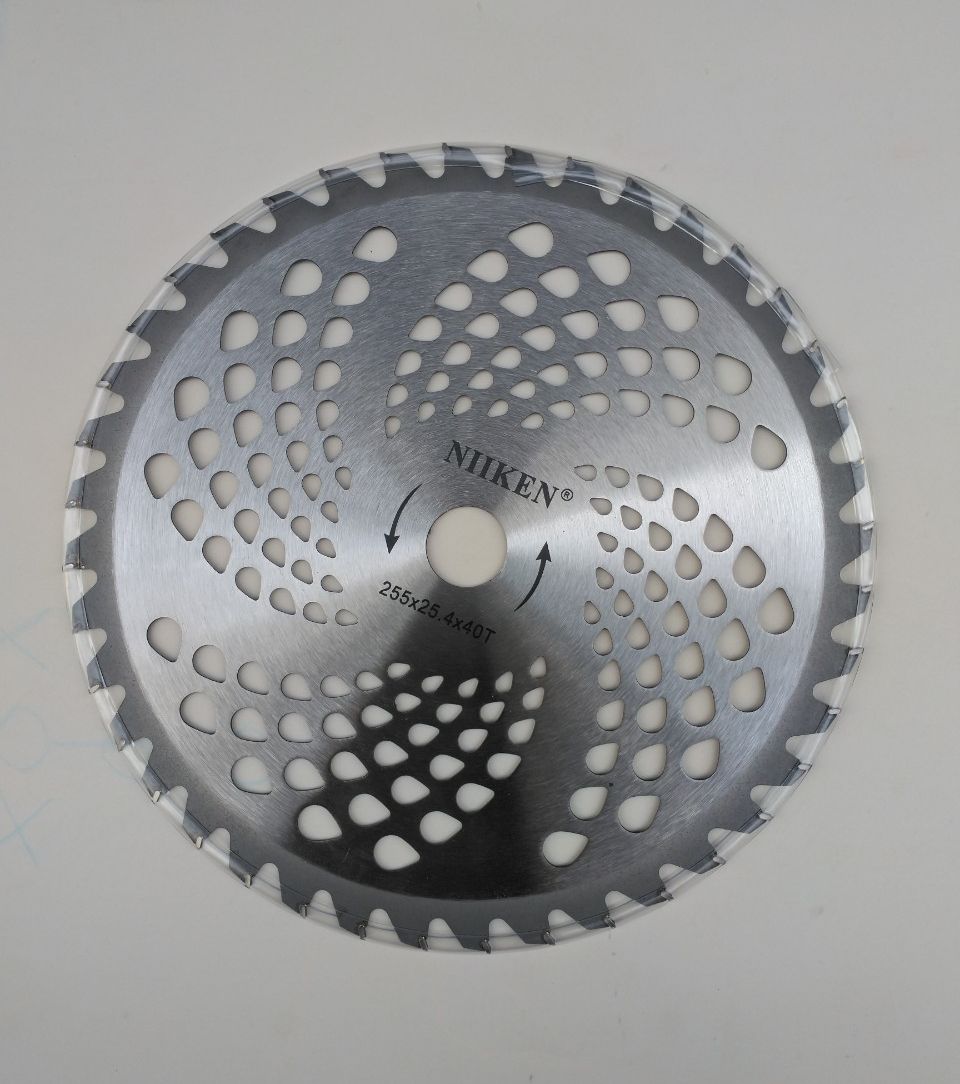 Lưỡi dao cắt cỏ tròn Niken 40T (Hợp kim, 40 răng, Đường kính 255mm)