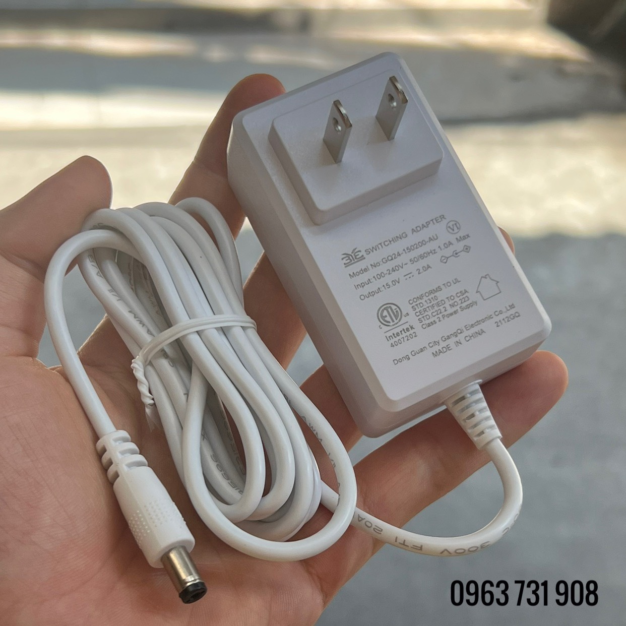 Adapter nguồn 15V 2A hàng cao cấp