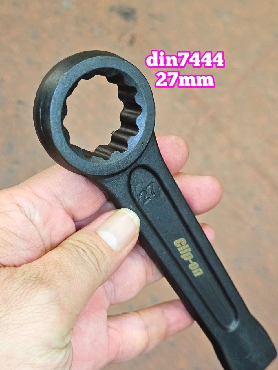 Cờ Lê Vòng Đóng 27mm Clip On (Vòng Đóng 27mm Cờ Lê Đóng 1 Đầu Vòng 27mm)