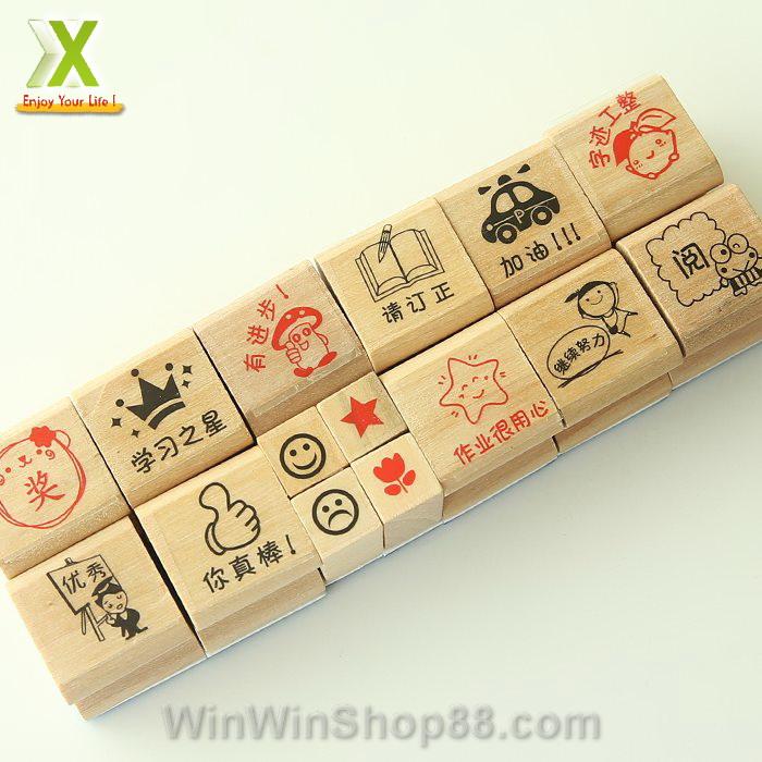 Bộ con dấu khen thưởng - Tiếng Hoa