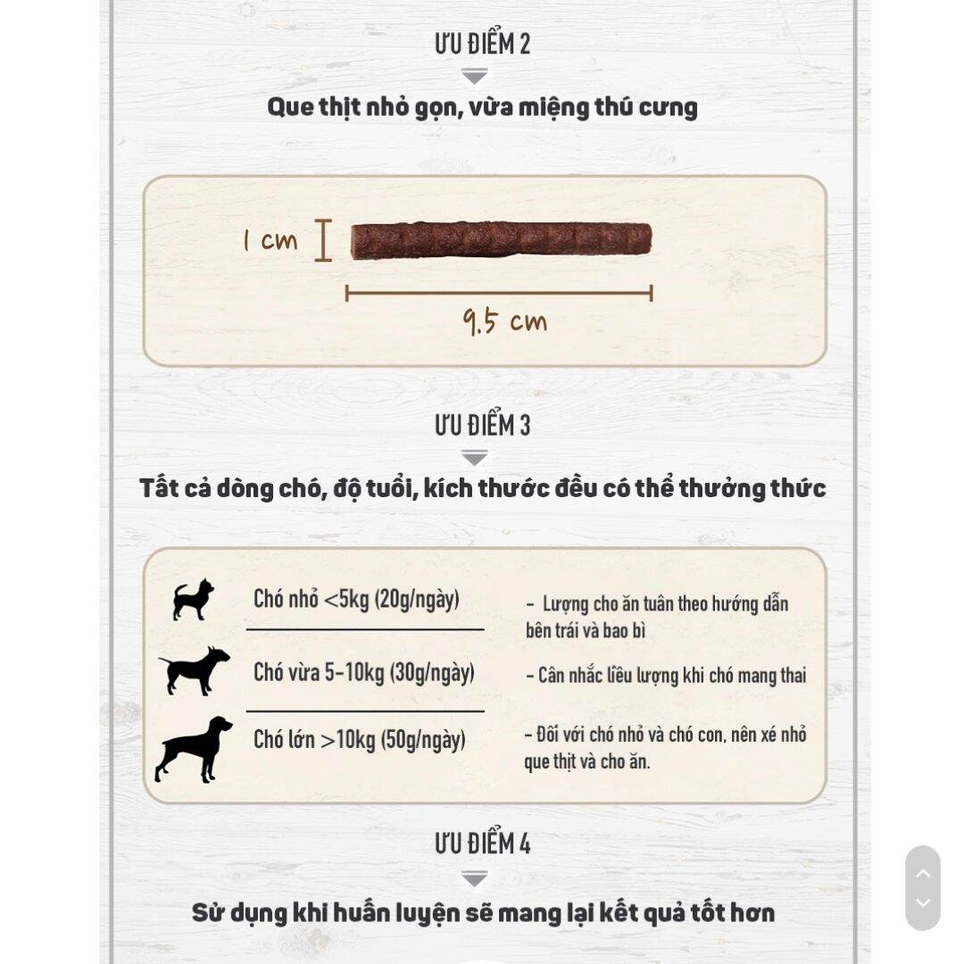 [HCM] THỊT CỪU QUE BOWWOW CHO CHÓ 90GR