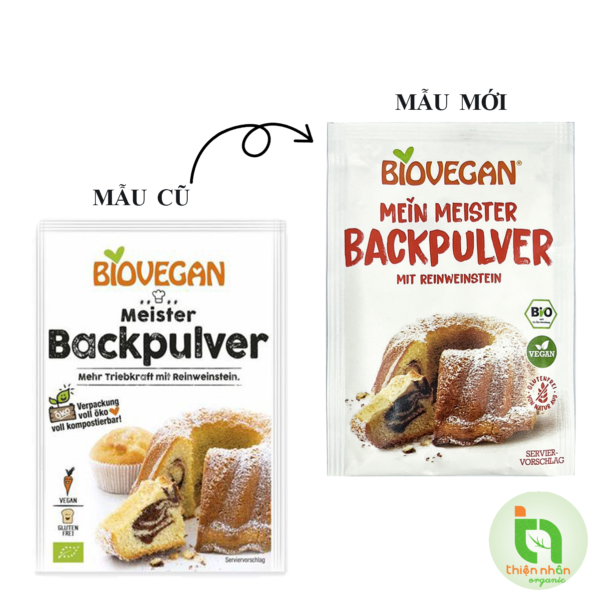 BỘT NỞ HỮU CƠ Biovegan 17GR/GÓI