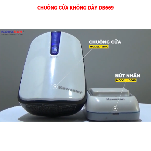 [HCM]CHUÔNG CỬA KHÔNG DÂY DB669