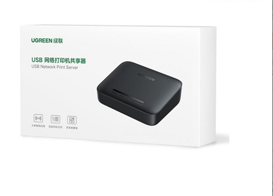 Thiết bị Printer Server in qua mạng Lan hoặc Wifi Ugreen 10941