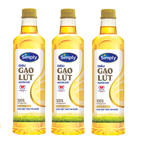 Dầu Gạo Lứt Simply 1L (date mới nhất)