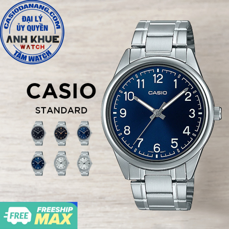 Đồng hồ nam dây kim loại Casio Standard chính hãng Anh Khuê MTP-V005 Series (40mm)