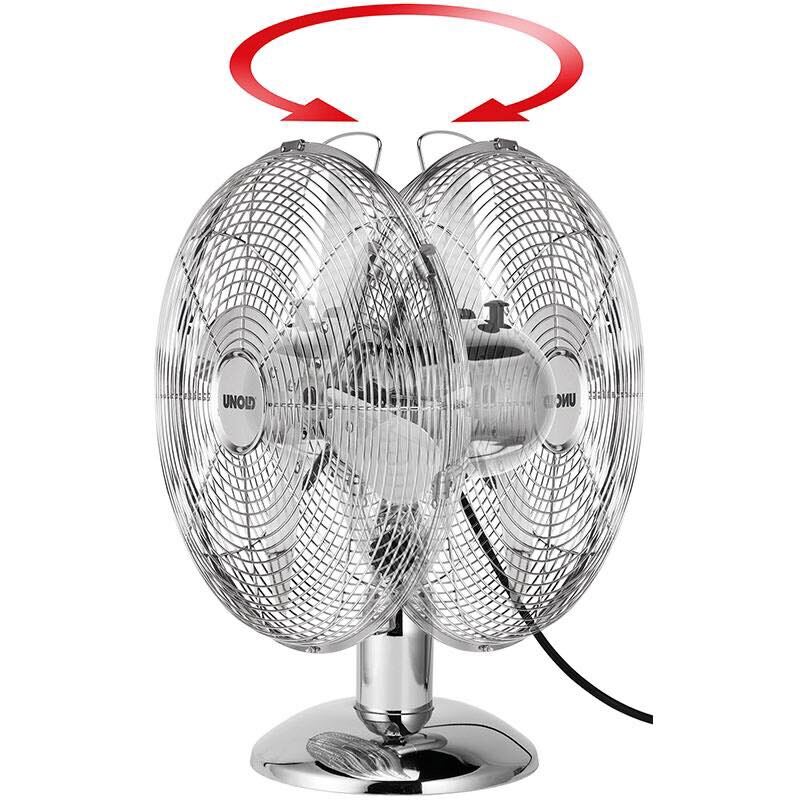 Quạt Để Bàn Unold 86830, Quạt Sàn Inox, Quạt Điện 220v, Quạt Inox, Công Suất 35W, Chất Liệu Thép Không Gỉ, 3 Cấp Gió, Tiết Kiệm Điện, Nhập Đức, Bảo Hành 12 Tháng