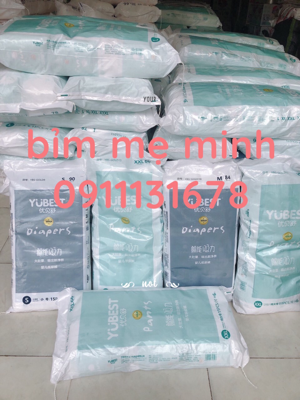 BỈM YUBEST GOLD DÁN/QUẦN S90/ M84