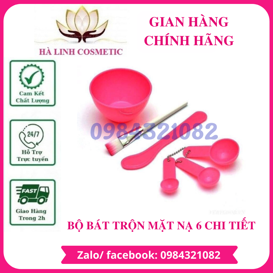 Bộ bát trộn mặt nạ 6 chi tiết