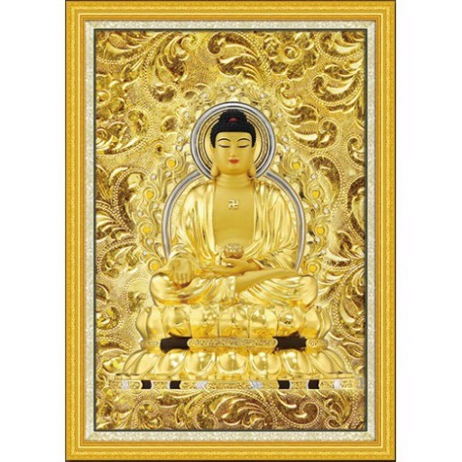 Tranh đính đá abc 3d phật tổ như lai lg1268, y8094 kt 50x70cm