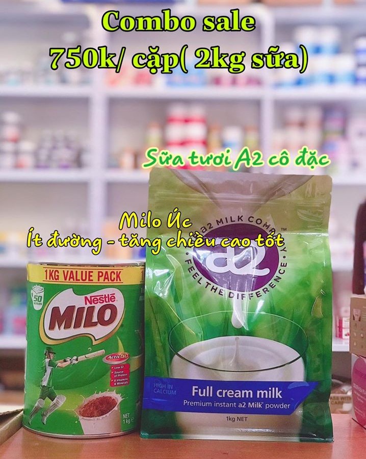 SỮA A2 + Milo ÚC