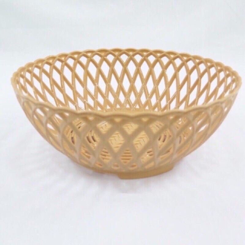 Rổ nhựa tròn giả mây Việt Nhật - Rổ Đựng Rau sống đủ size.