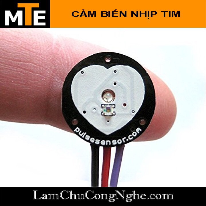 Mạch cảm biến nhịp tim Pulse sensor kèm phụ kiện - Module Arduino
