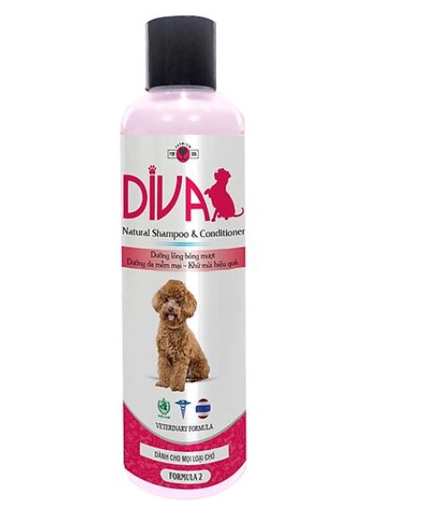 [HCM]Sữa tắm cho chó DIVA màu Hồng 400ml