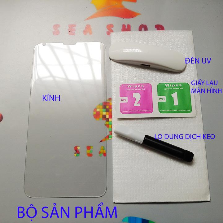 [SEASHOP] [TẶNG ỐP SILICON TRONG] Kính cường lực LG V30 full Màn hình / Full keo UV cho cảm ứng mượt mà