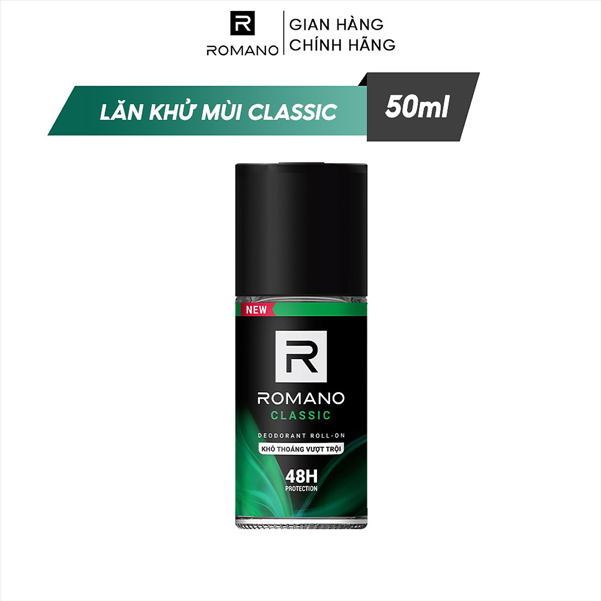 [HCM]Lăn khử mùi Romano Classic chai 50ml