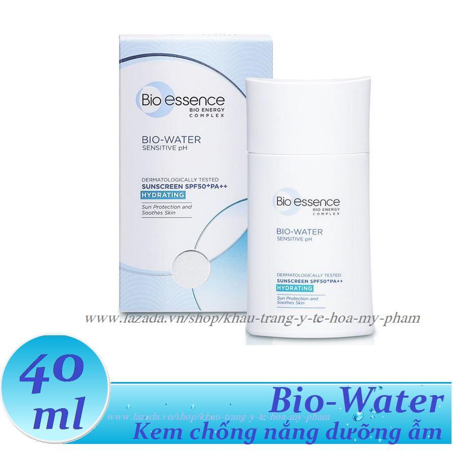 Bio-essence - kem chống nắng dưỡng ẩm spf 50+ pa++ bio water 40 ml