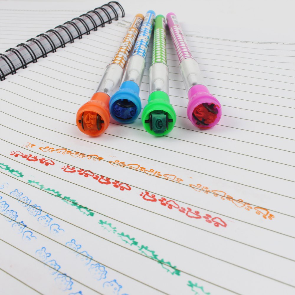 Bút Chì Khúc 2B Lăn Dấu Nhiều Hình