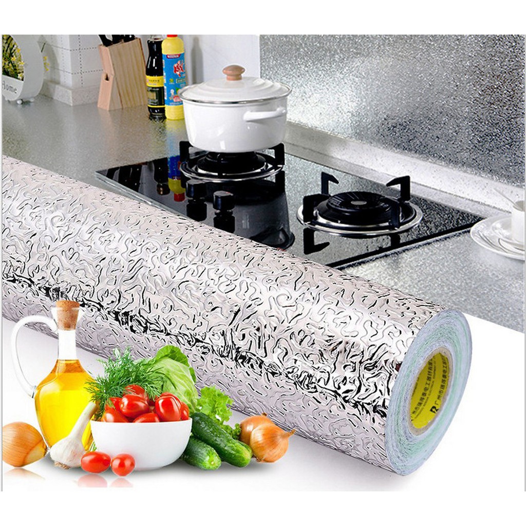 Cuộn Giấy Bạc Dán Bếp Chống Dầu Mỡ