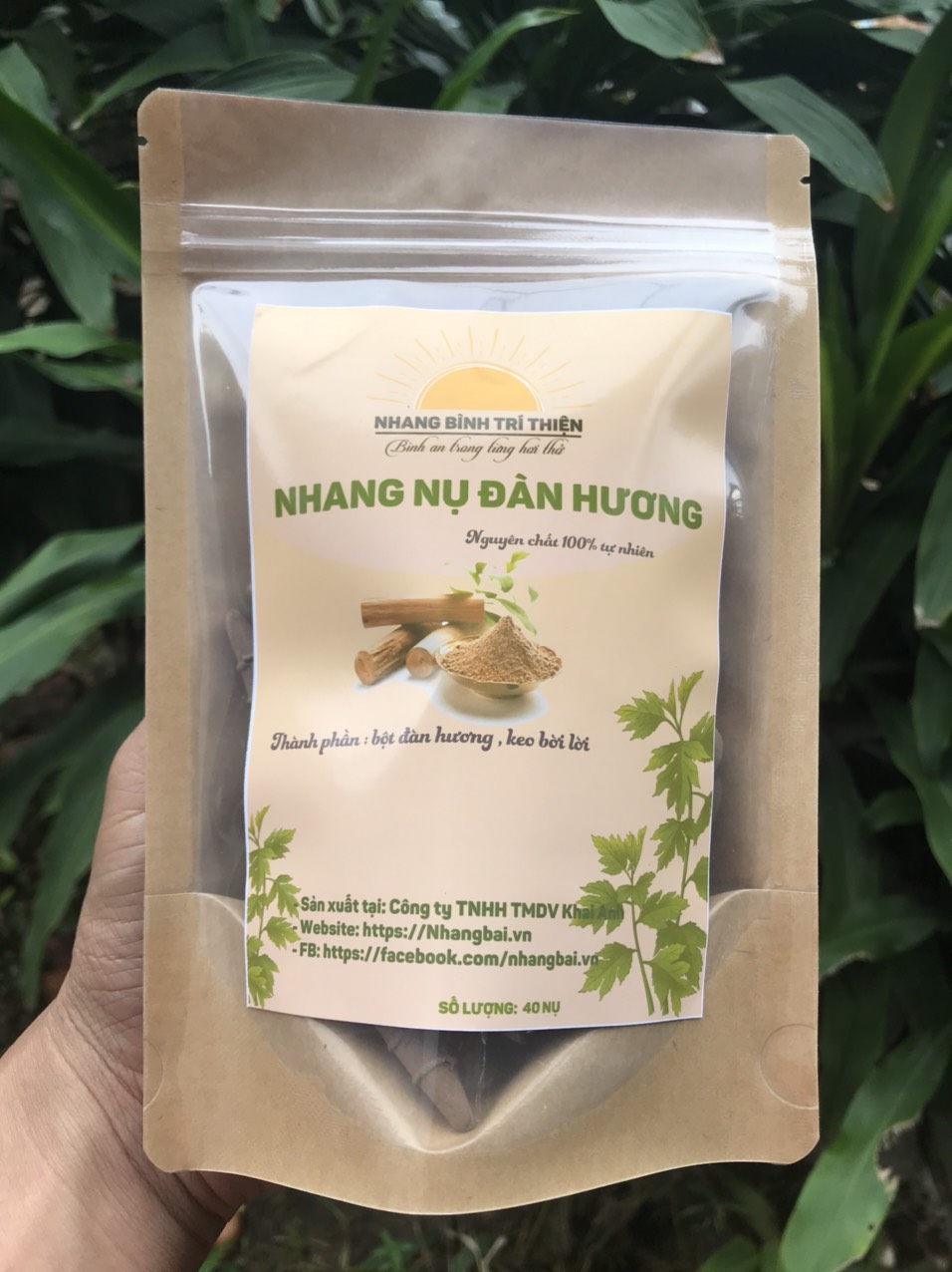 Nhang Nụ Đàn Hương Bình Trí Thiện thơm ngọt (100% tự nhiên)