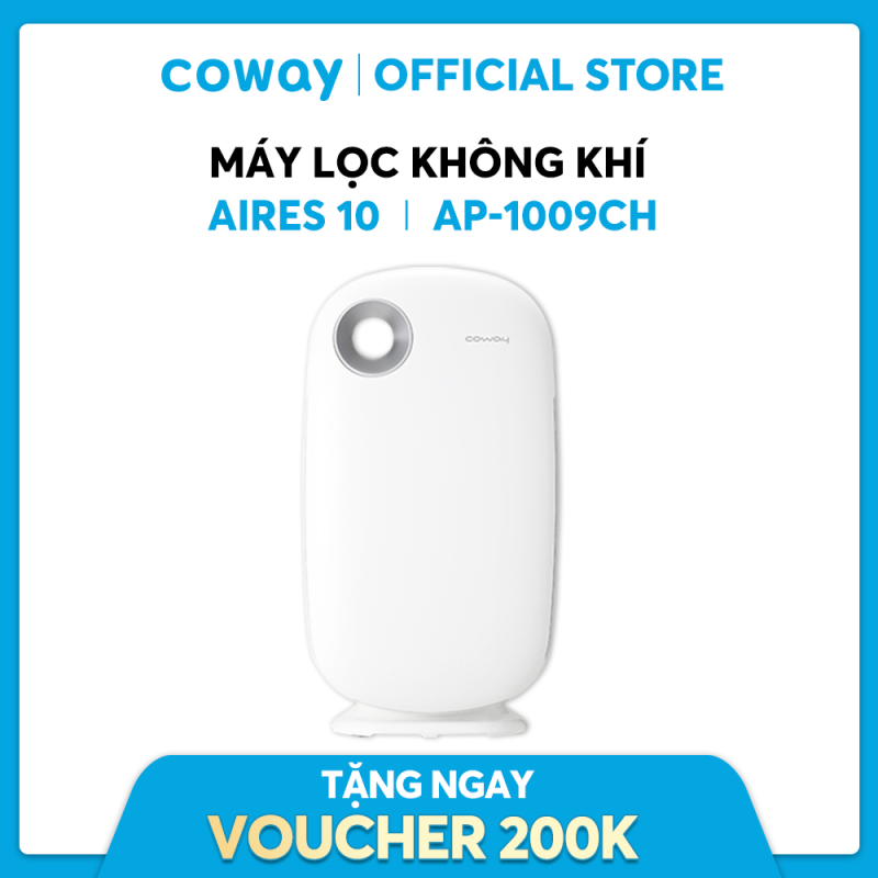 Bảng giá Máy lọc không khí Coway Aires (10) AP-1009CH - Loại bỏ bụi bẩn, khử mùi, diệt khuẩn - Diện tích sử dụng 33m2 - Bảo hành chính hãng 12 tháng