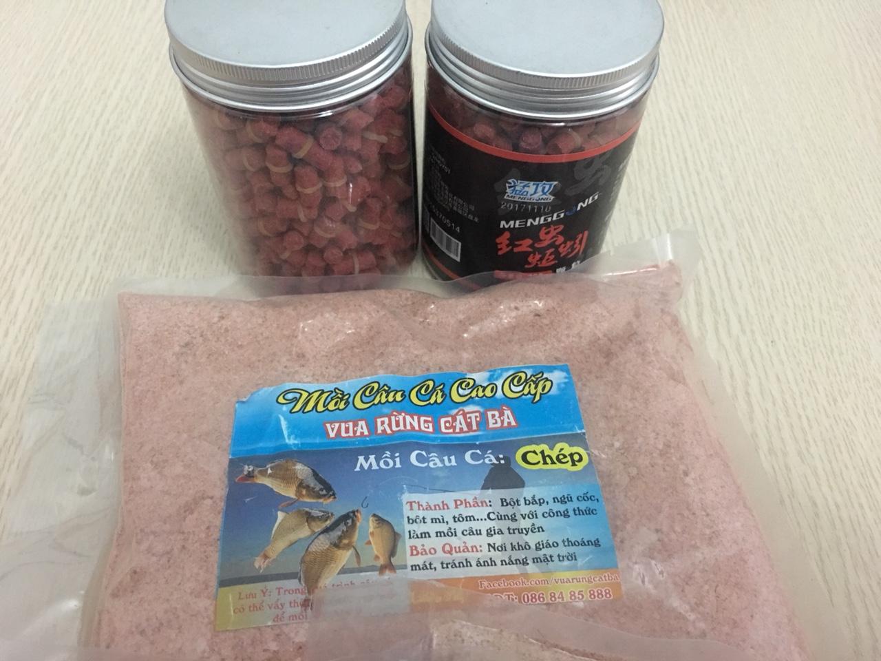 Mồi câu cá chép dạng viên - bột