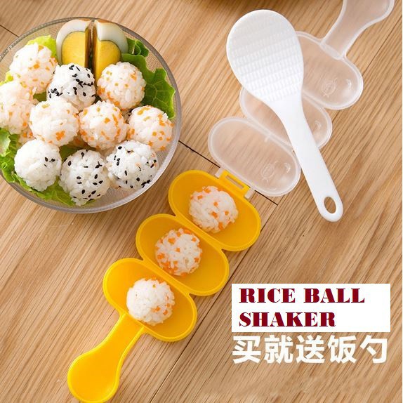 Bộ Khuôn Làm Cơm Nắm+Muỗng Múc Cơm Tiện Lợi Cho Bé