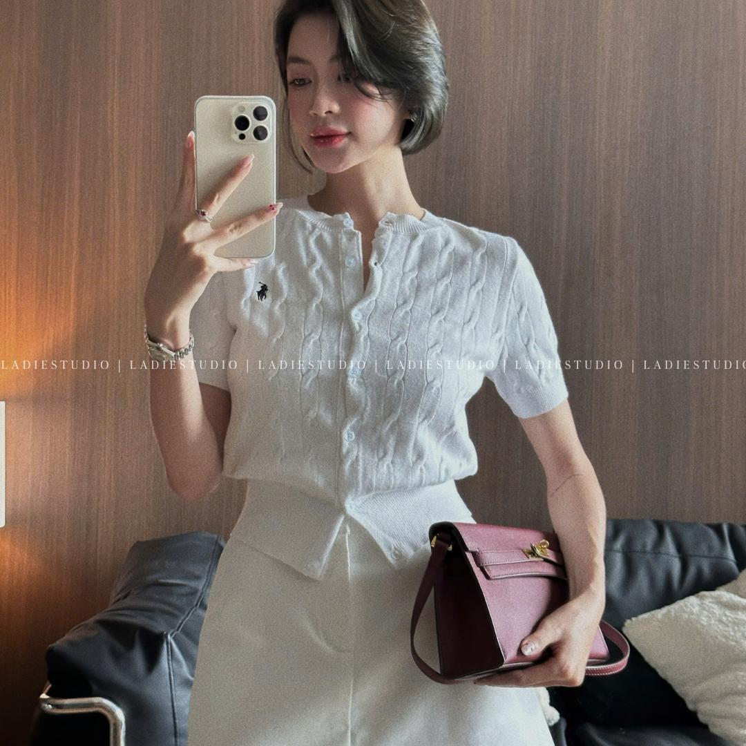 Chân váy Basic Skirt dáng ngắn chất Rasberry dày dặn, CV07, Ladie Studio