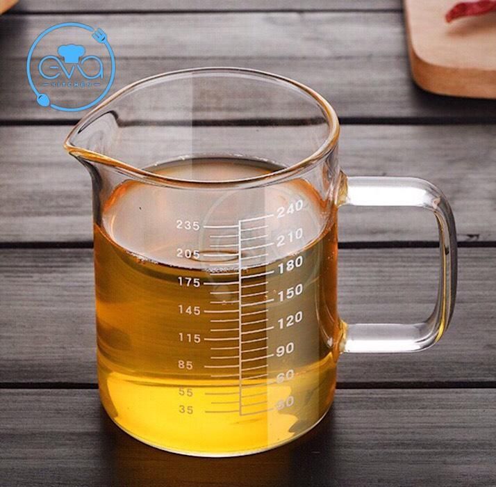 Ly Thuỷ Tinh Chia Vạch Đo Lường 240 Ml