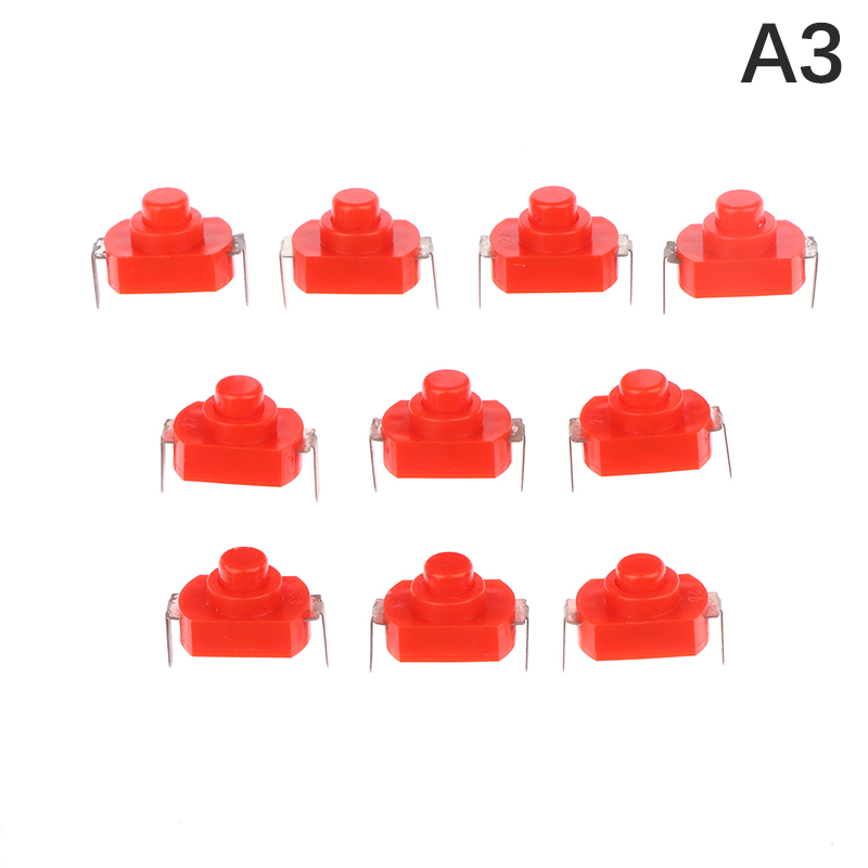 10pcs12x8 mét on off Mini push button chuyển đổi cho điện Torch 1208yd tự khóa