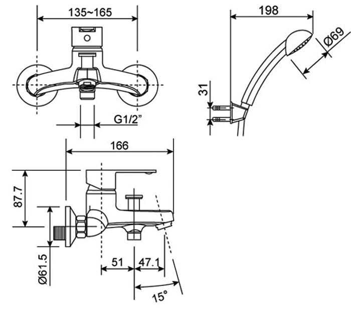 Sen tắm nóng lạnh Americanstandard WF-6511