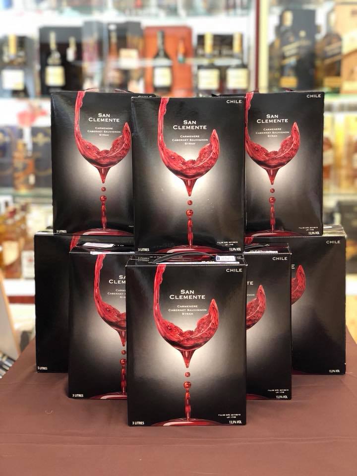 Vang bịch Chile San Clemente 3 Lít