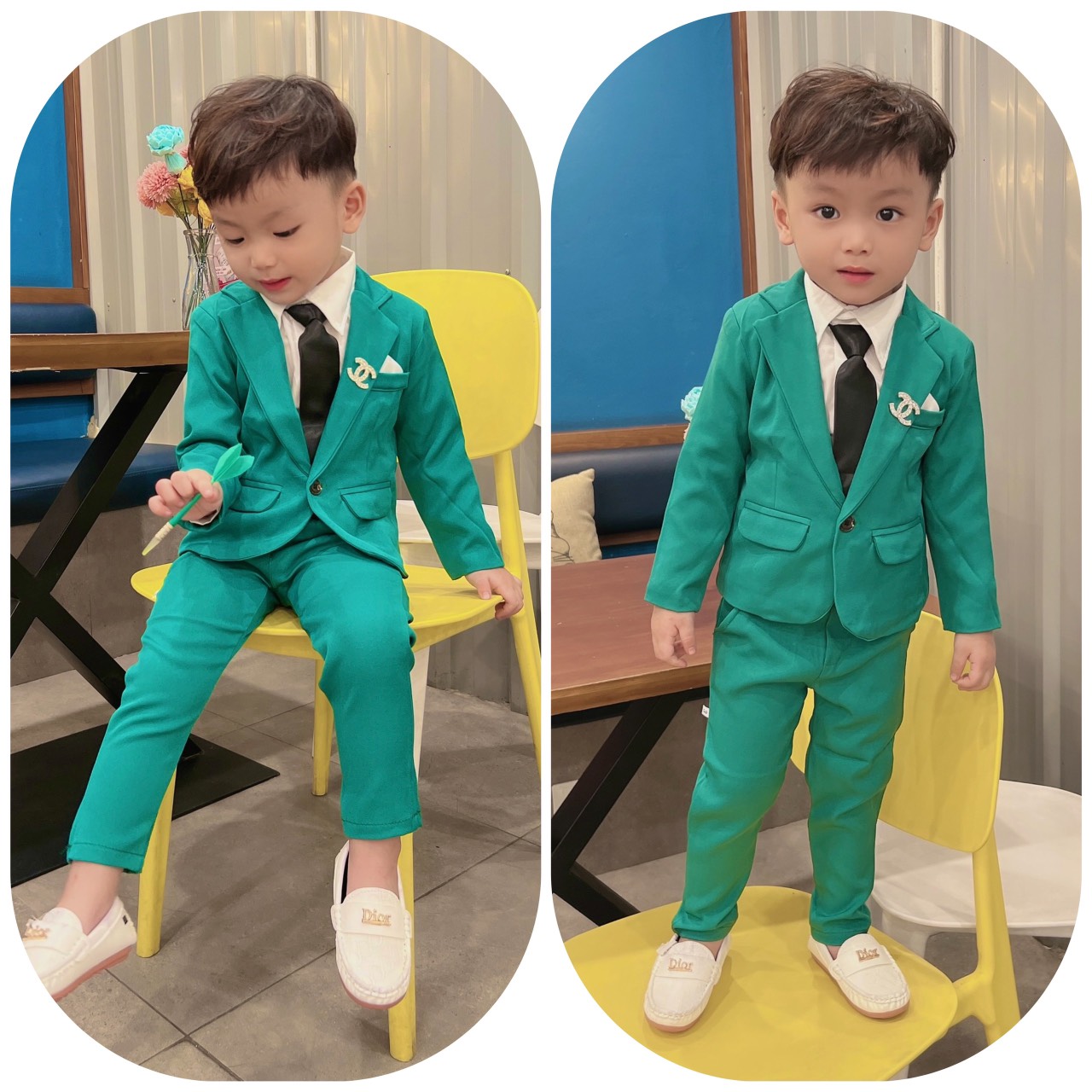 Bộ vest 5 chi tiết cho bé 9-23kg