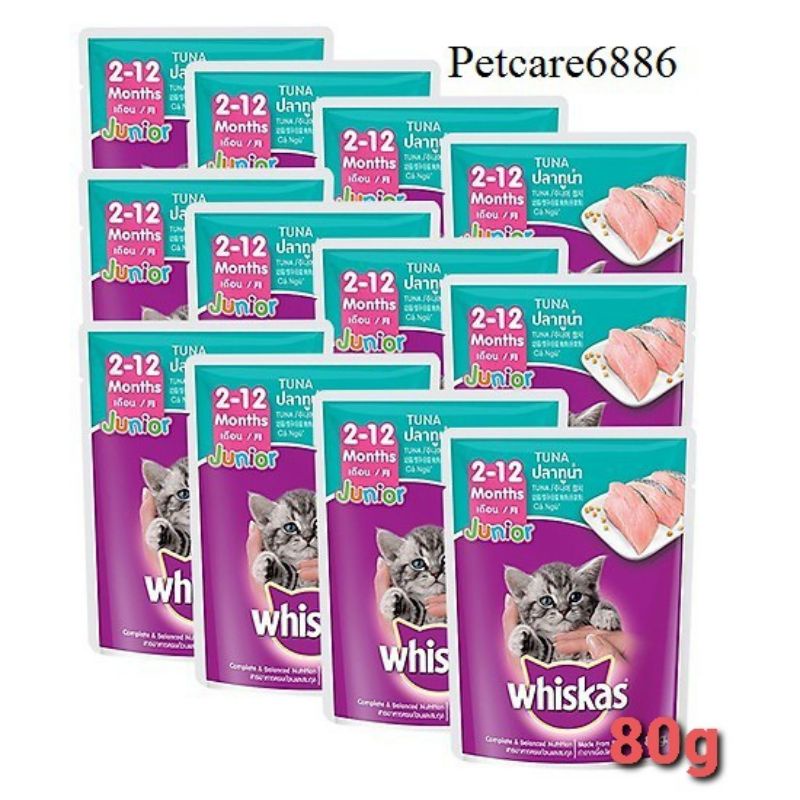 Pate Mèo Whiskas Junior Tuna 80g