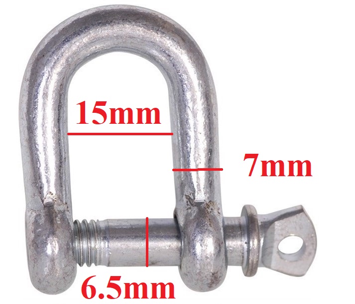 Ma ní chữ U 6mm