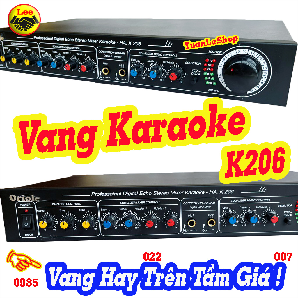 VANG KARAOKE GIA ĐÌNH k206 –  GIÁ 01 CHIẾC