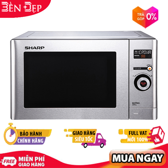 Lò Vi Sóng Sharp R-G623VN(ST) - 23 Lít Có (Giá áp dụng giao tại HN, HCM& các tỉnh liên hệ shop)