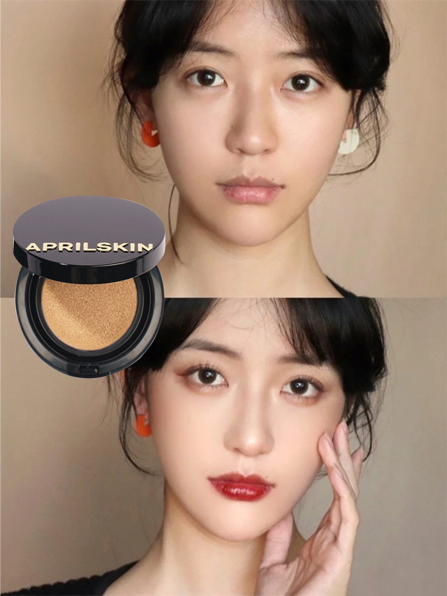 [Tặng Kèm Refill 15g] Phấn nước Aprilskin Magic Snow Cushion SPF 50+, PA +++