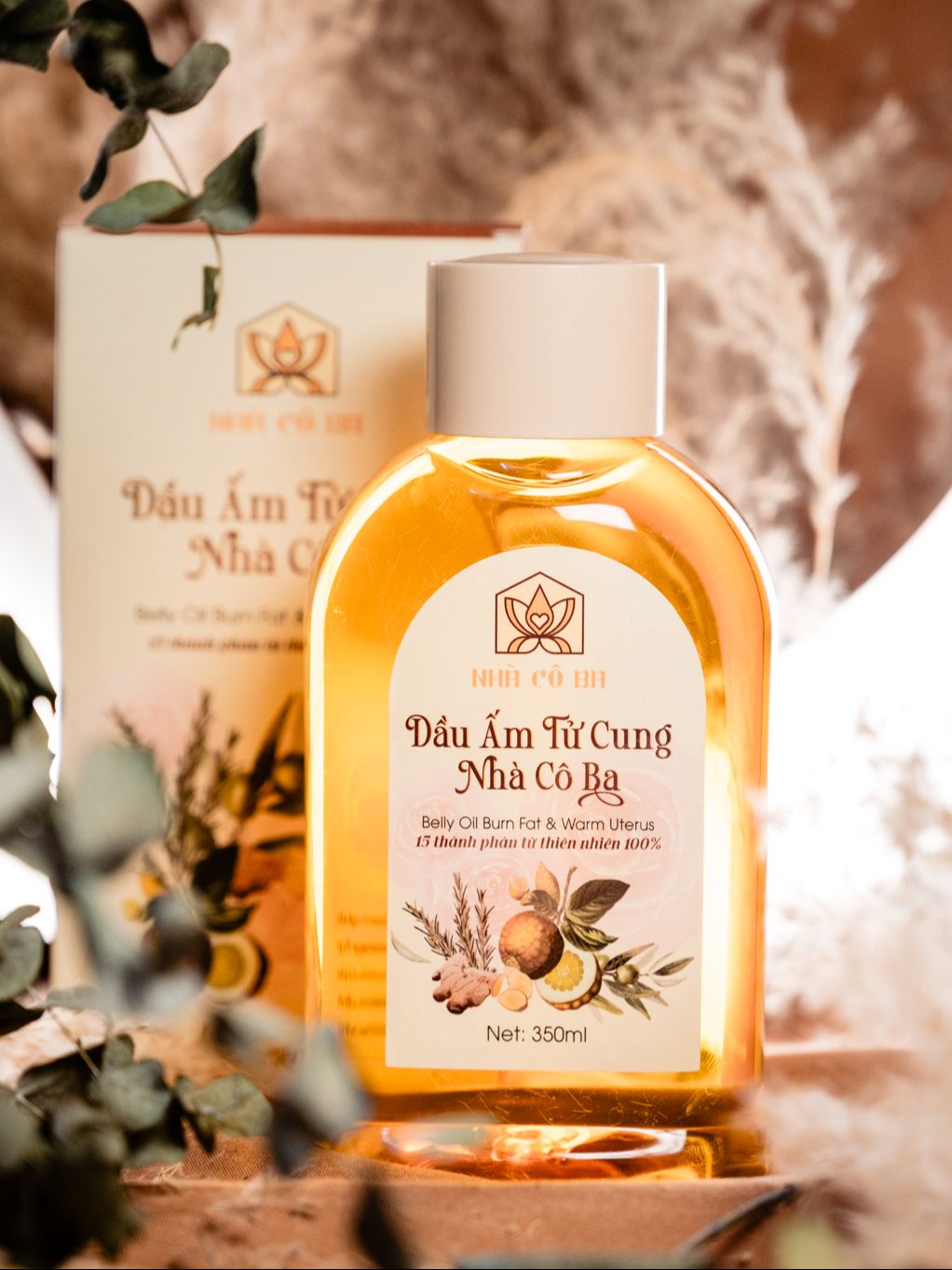 Dầu Massage Ấm Tử Cung 350ml Auntie 3 Vietnam Chính Hãng