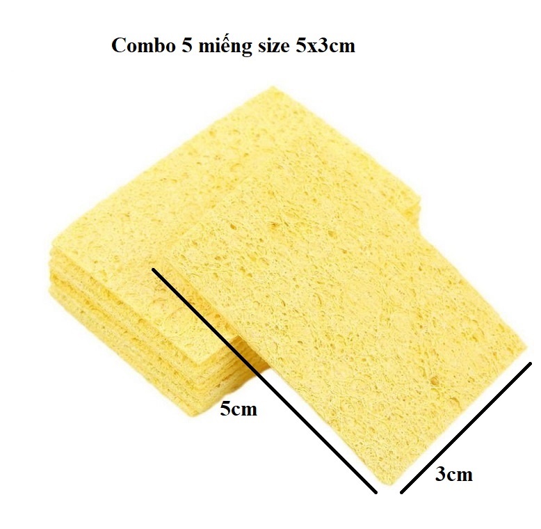 Combo 10 miếng bọt biển dùng để vệ sinh mỏ hàn điện tử -